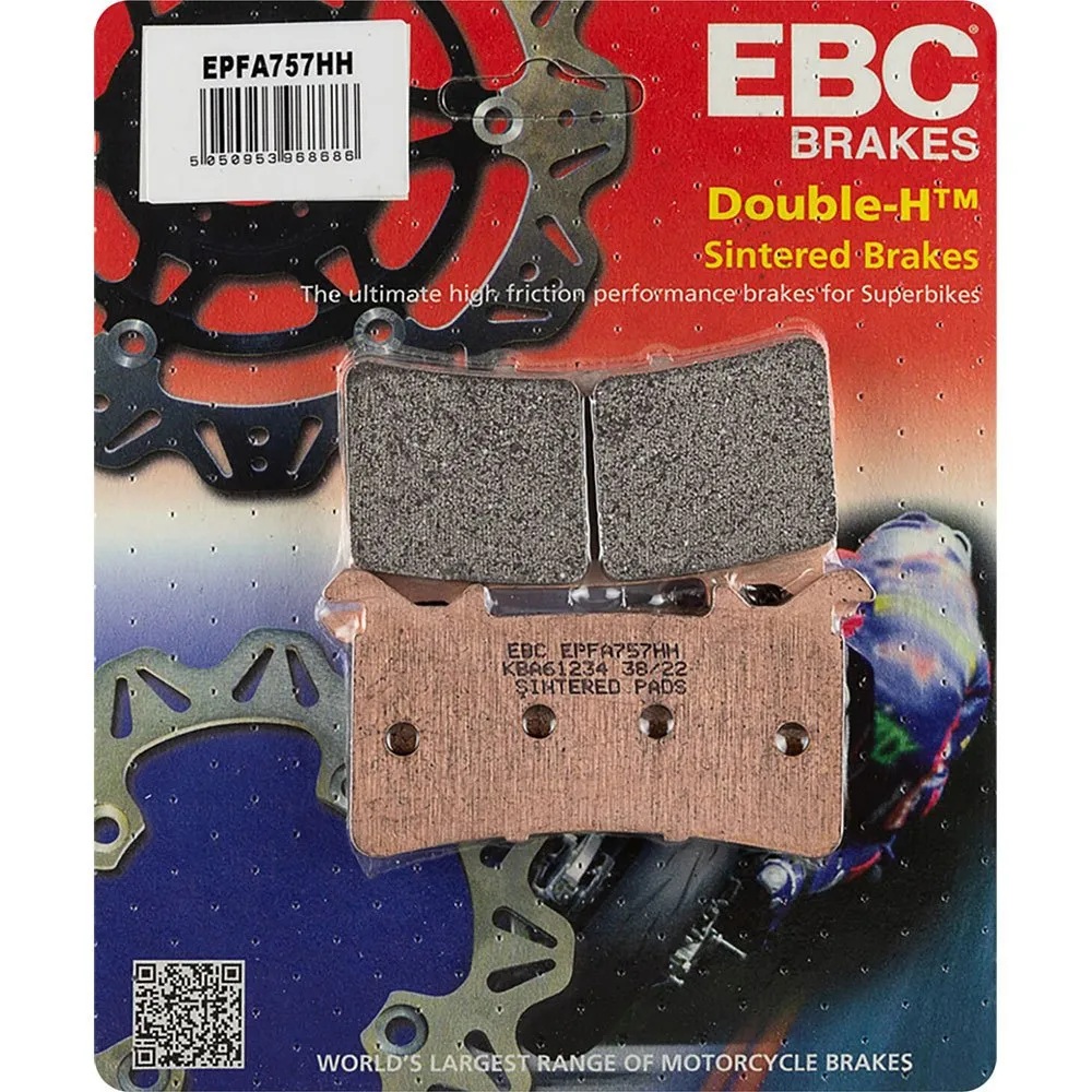 EBC Brakes EPFA Sintered Fast Street and Trackday Pads Front - EPFA757HH EBC Brakes EPFA Sintered Fast Street and Trackday Pads Front - EPFA757HH